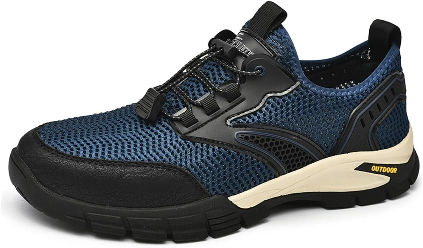 Aceptolcom Men Outdoor Quick Dry Water Hiking Shoes,Breathable Lightweight Arch Support Training Walking Shoes Trekking Shoes Trail Shoes
