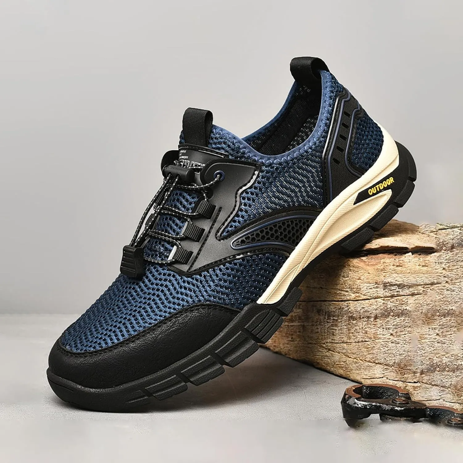 Aceptolcom Men Outdoor Quick Dry Water Hiking Shoes,Breathable Lightweight Arch Support Training Walking Shoes Trekking Shoes Trail Shoes