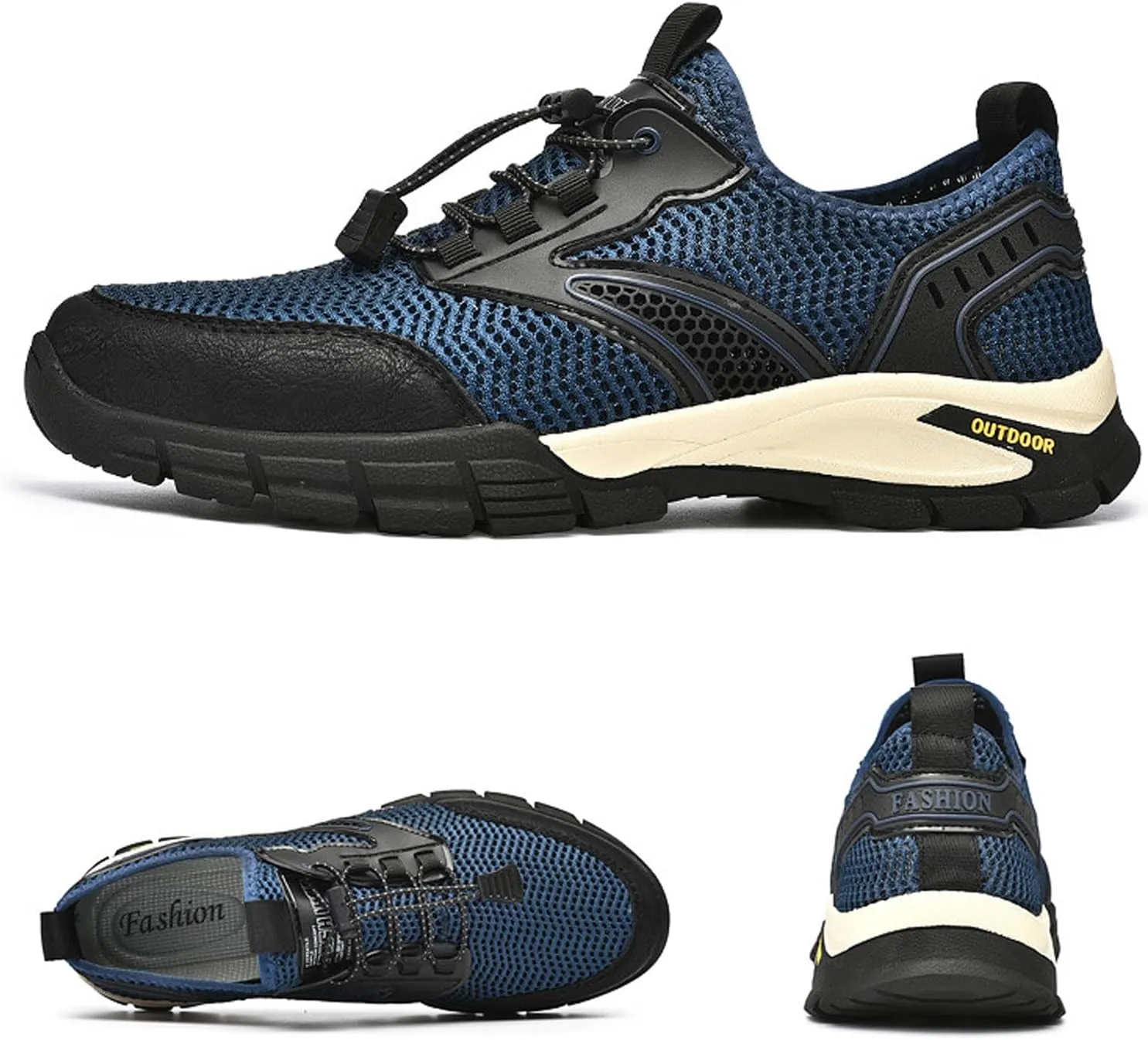 Aceptolcom Men Outdoor Quick Dry Water Hiking Shoes,Breathable Lightweight Arch Support Training Walking Shoes Trekking Shoes Trail Shoes