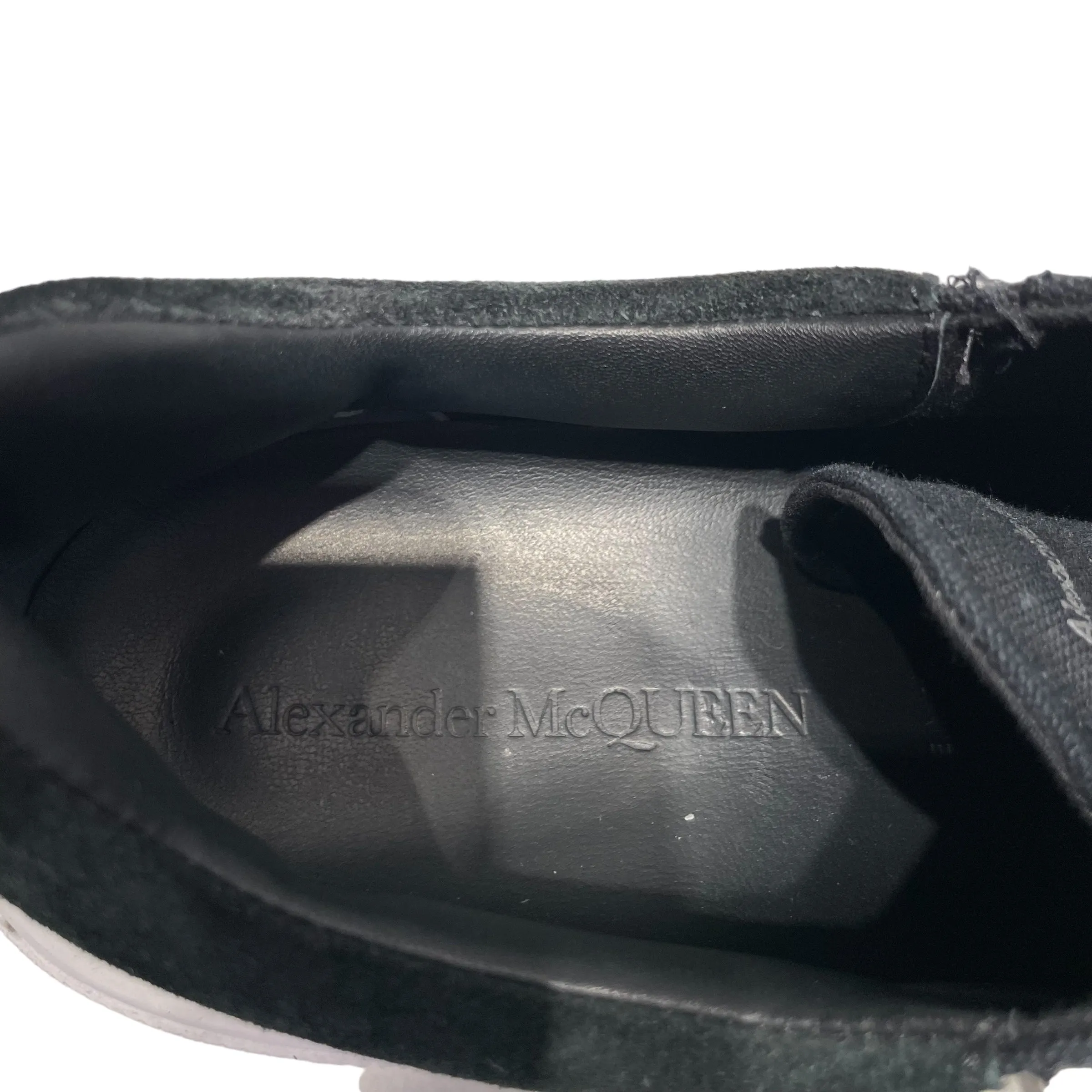 Alexander McQueen/Low-Sneakers/US 12/Cotton/BLK/plimsoll