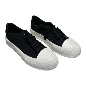 Alexander McQueen/Low-Sneakers/US 12/Cotton/BLK/plimsoll