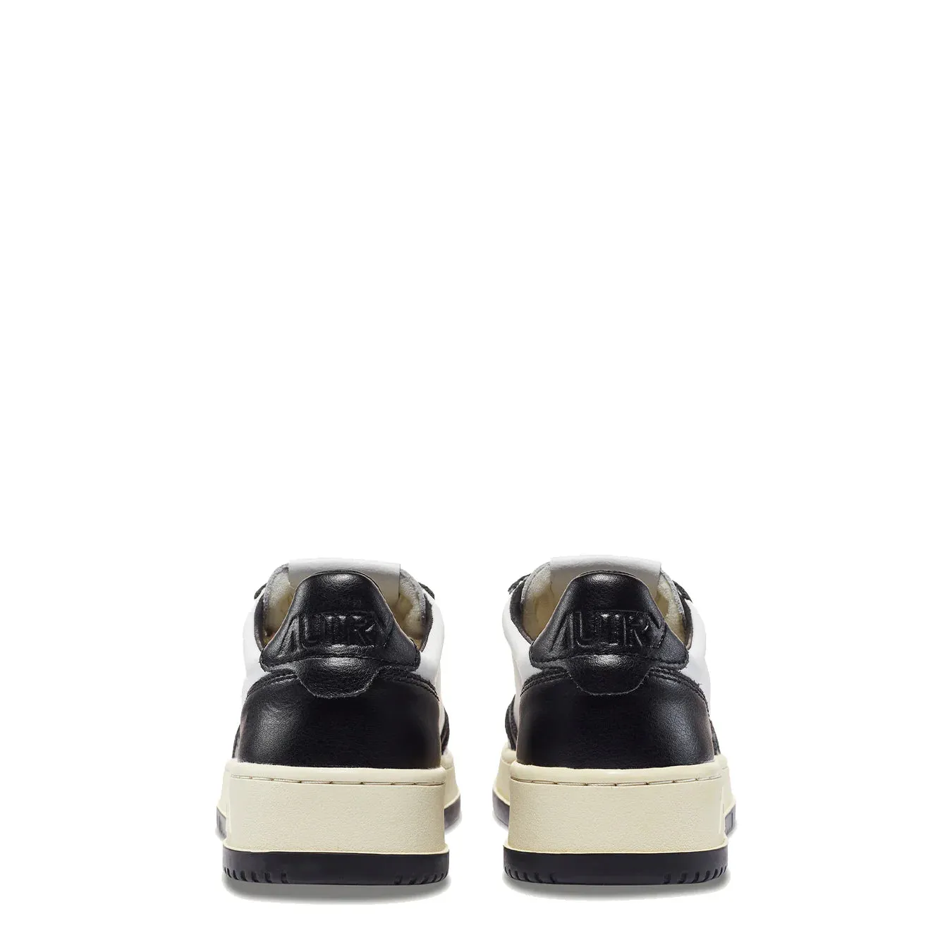 Autry Womens Medalist Low Trainer Leather / Leather - White / Black