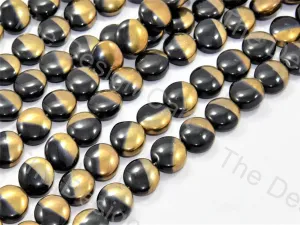 Black Golden Dual Circular Designer Beads