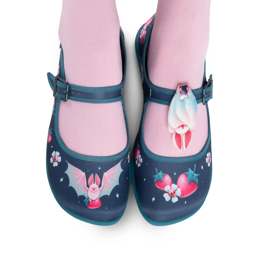 Chocolaticas® Albine Bat Women's Mary Jane Flat from Hot Chocolate Design