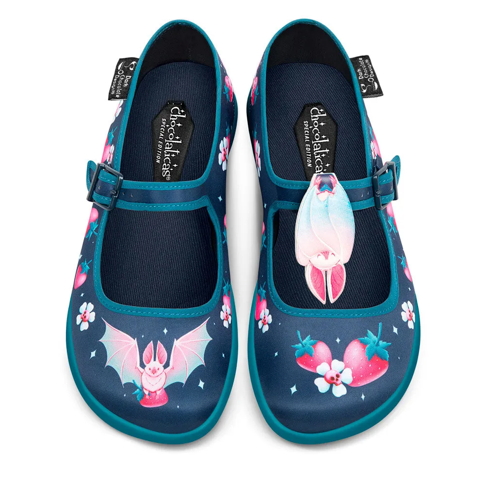 Chocolaticas® Albine Bat Women's Mary Jane Flat from Hot Chocolate Design