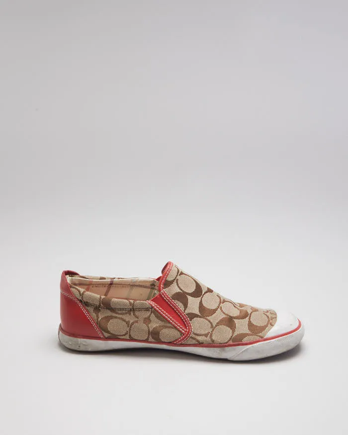 Coach Monogram Beale Slip-On Trainers - UK8