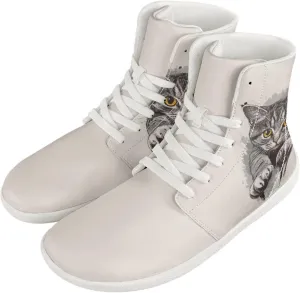 Coloranimal Barefoot Shoes Women High Top Sneakers Womens Athletic Shoes Walking Shoes Lace Up Fashion Sneakers Wide Toe Box Shoes