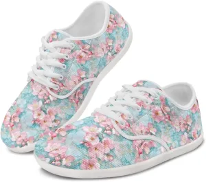 Coloranimal Womens Sneakers Barefoot Shoes Women Casual Walking Shoes Lace Up Shoes Wide Toe Box Shoes Fashion Sneakers Lightweight Footwear