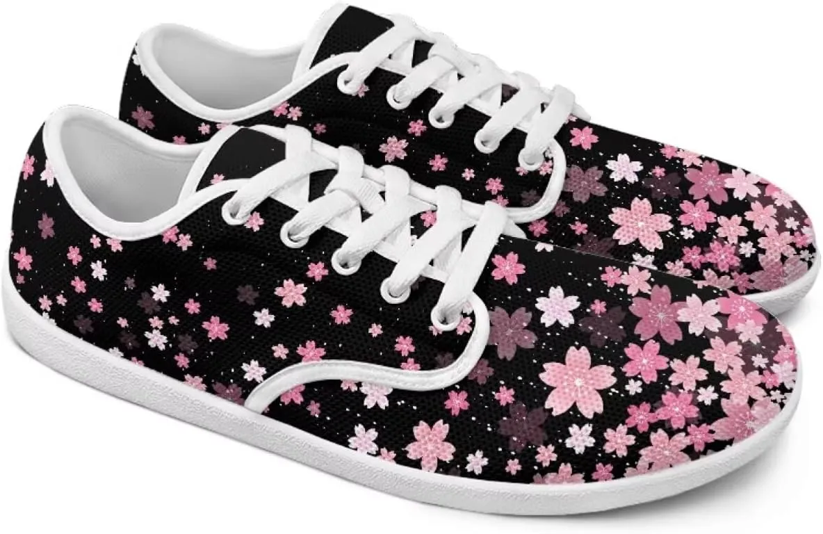 Coloranimal Womens Sneakers Barefoot Shoes Women Casual Walking Shoes Lace Up Shoes Wide Toe Box Shoes Fashion Sneakers Lightweight Footwear