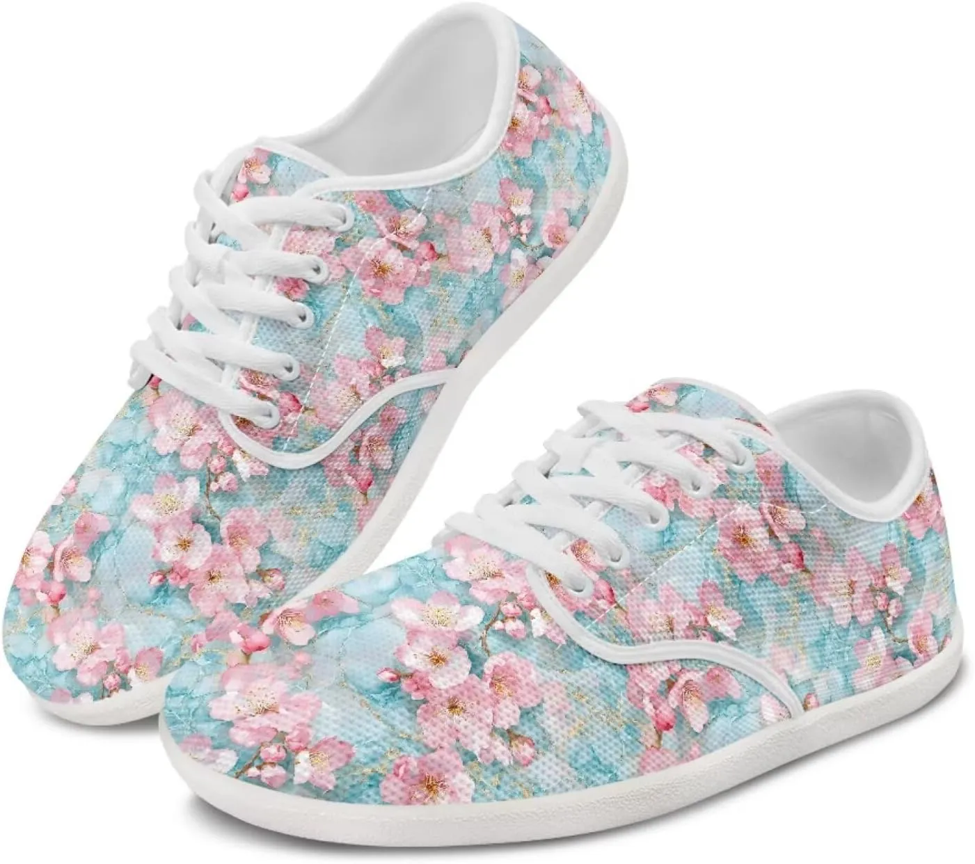 Coloranimal Womens Sneakers Barefoot Shoes Women Casual Walking Shoes Lace Up Shoes Wide Toe Box Shoes Fashion Sneakers Lightweight Footwear