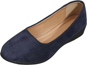 Comfortable Lightweight Anti-Slip Breathable Orthopedic Flat Shoes, Closed Toe Wedges for Women Low Heel, Ballet Wedge Wide Fit Dress Shoes