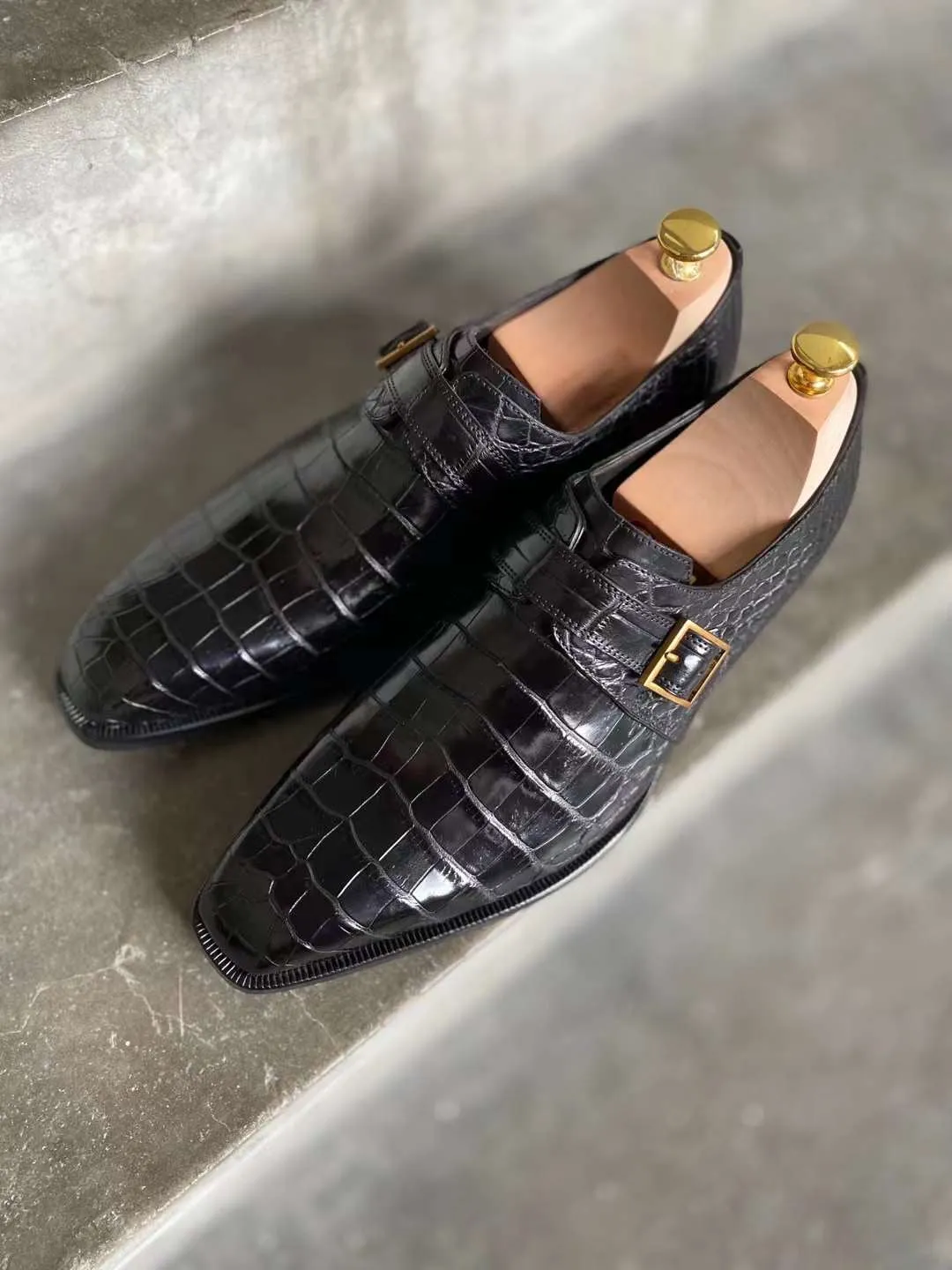 Crocodile Monk straps ..
