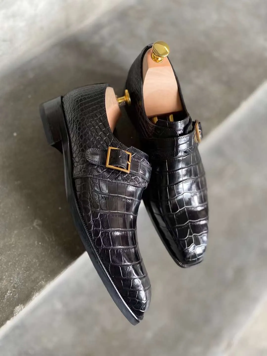 Crocodile Monk straps ..