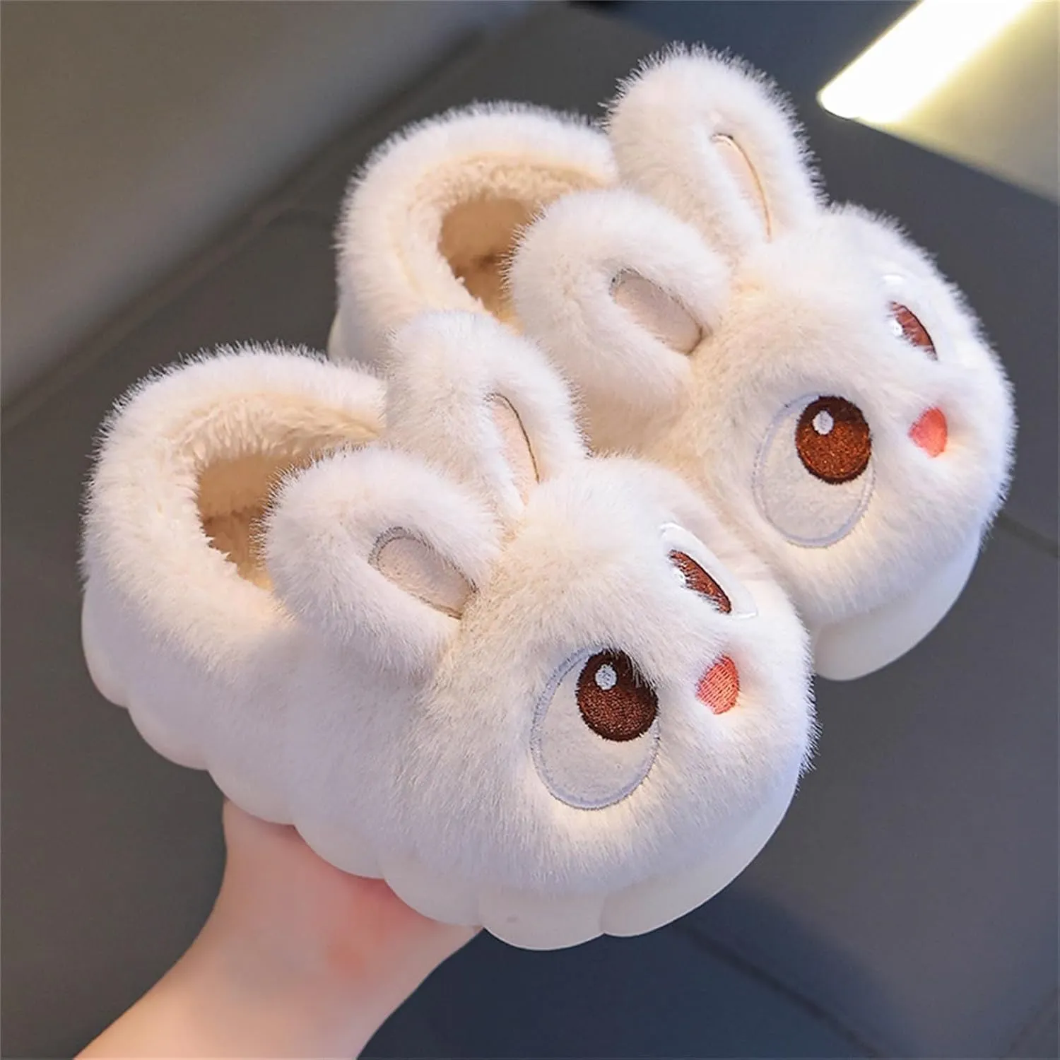 Cute Slippers for Kids Children Boys Girls Winter Slippers Anti Slip Indoor Shoes Big Kids Slippers for Size 12 Girls