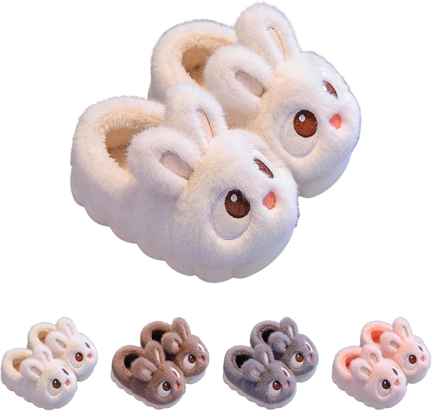Cute Slippers for Kids Children Boys Girls Winter Slippers Anti Slip Indoor Shoes Big Kids Slippers for Size 12 Girls