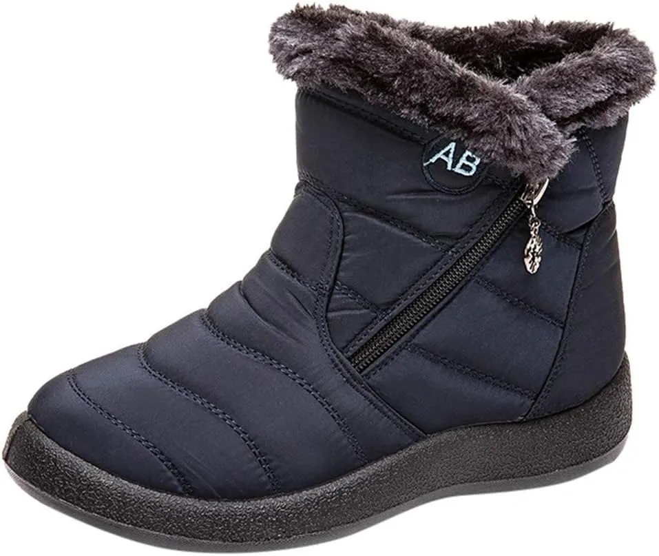 Cute Winter Boots Size 4 Woman Womens Mens Snow Boots Winter Shoes Slip on Ankle Booties Boots Women Winter Waterproof Size 11 Womens Winter Fur Lined Boots Womens Warm Winter Boots Waterproof