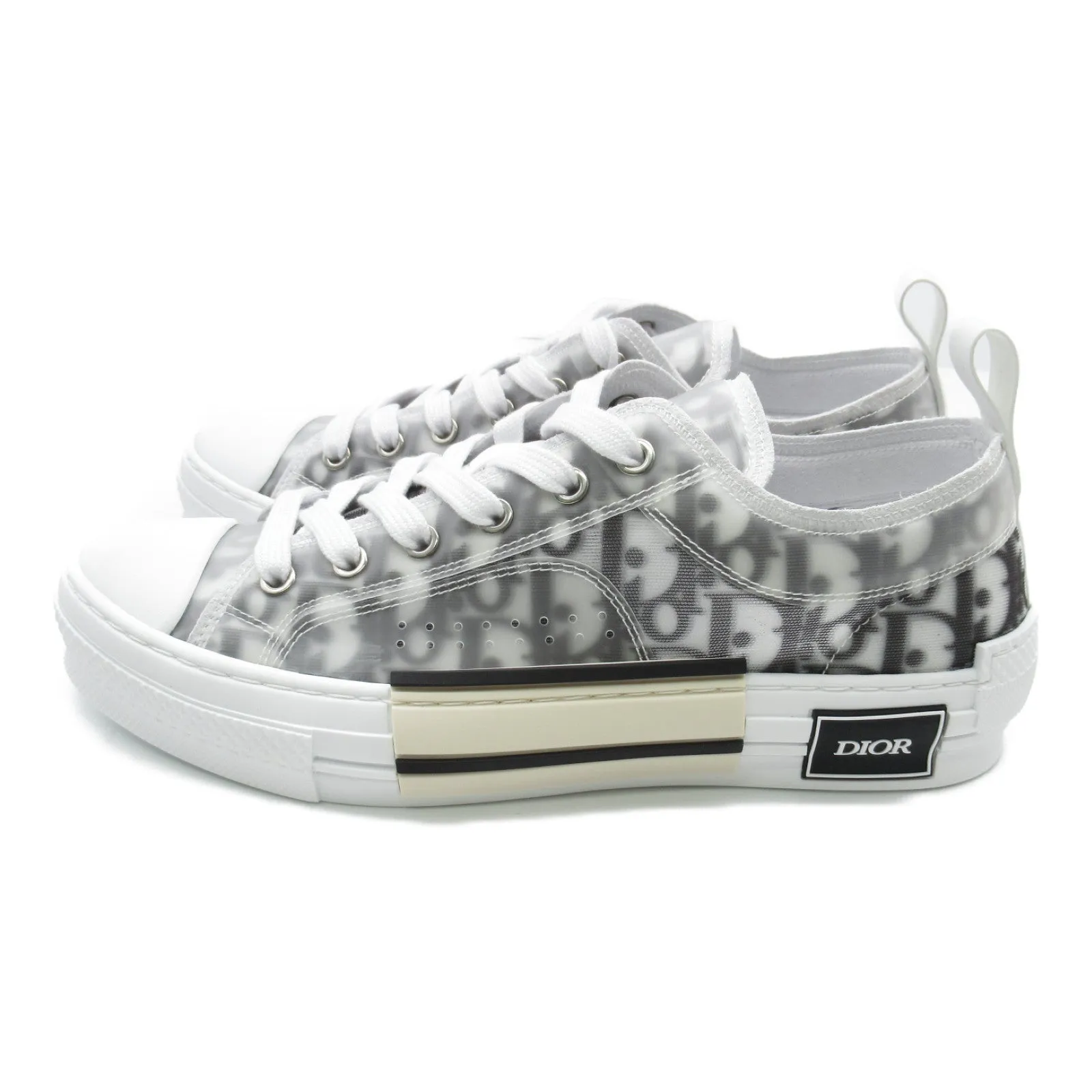 Dior Lock Cut Sneaker Shoes  Linen White 3SN249YJP06940