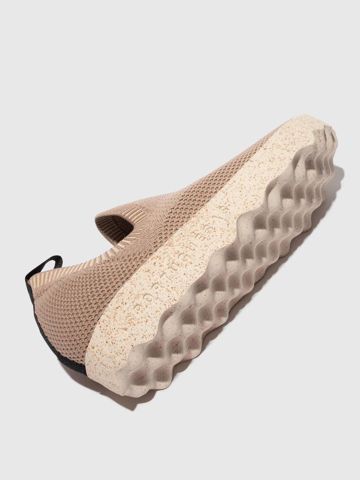 Elasticated Trainers CLIP TAUPE