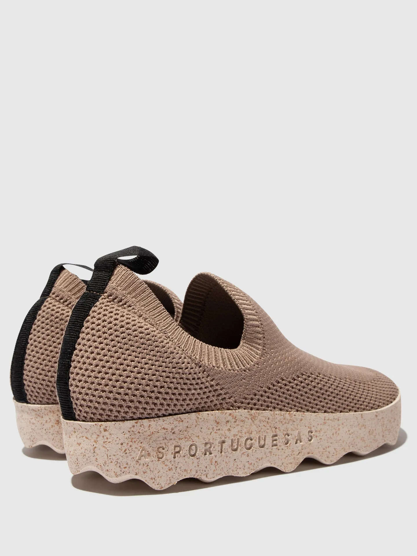 Elasticated Trainers CLIP TAUPE