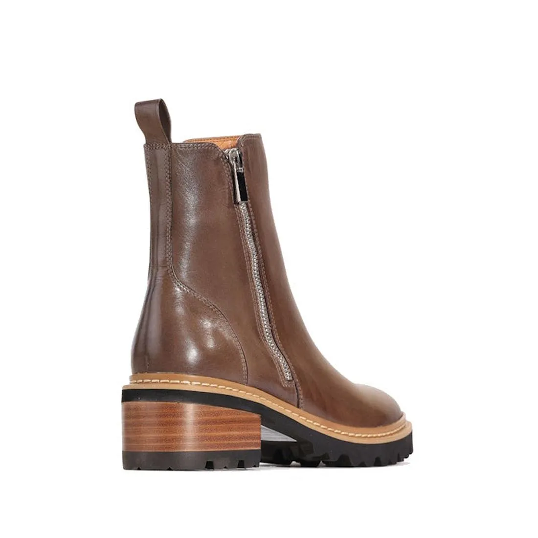 EOS Lindira Nocciola Brown Womens Leather Boot