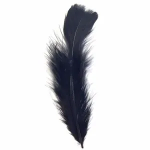 Flat Top Marabou Feather Pack 10 grams - Black