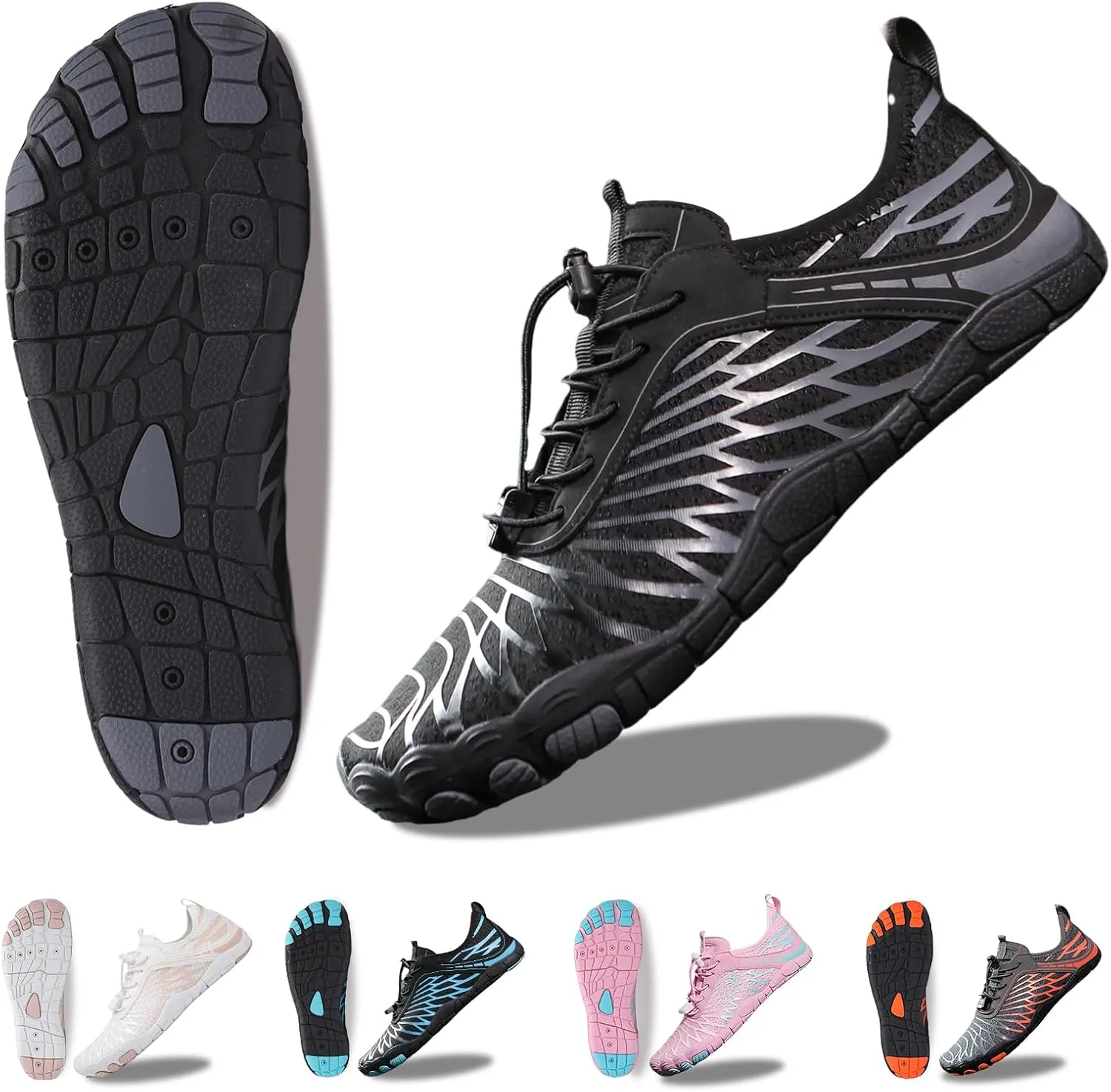 Hike Barefoot Shoes for Women Men, New Barefoot Footwear, Non-Slip Water Shoes,Breathable Non-Slip Footwear Wide Toe