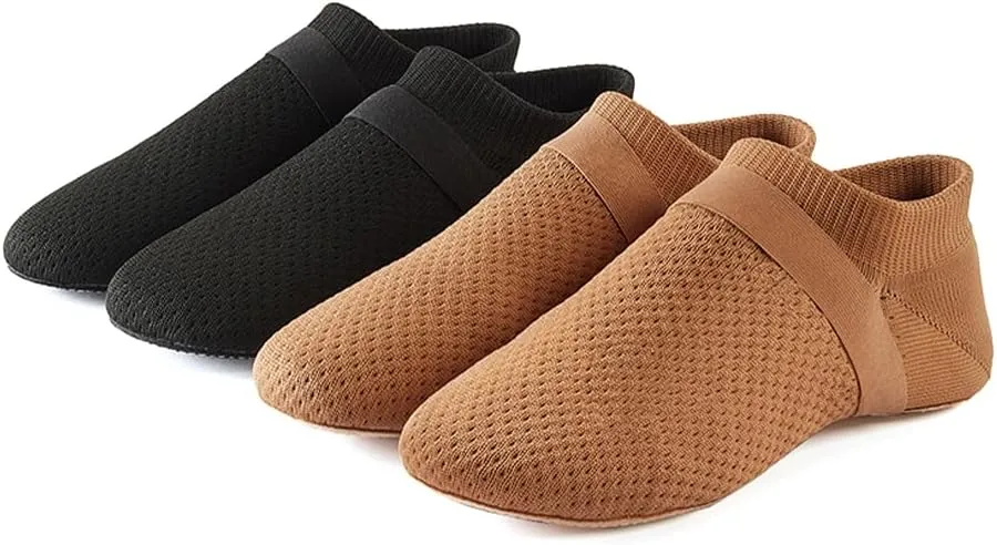 HIPPOSEUS Jazz Shoe Slip-on for Women and Men's Dance Shoes with Suede Sole