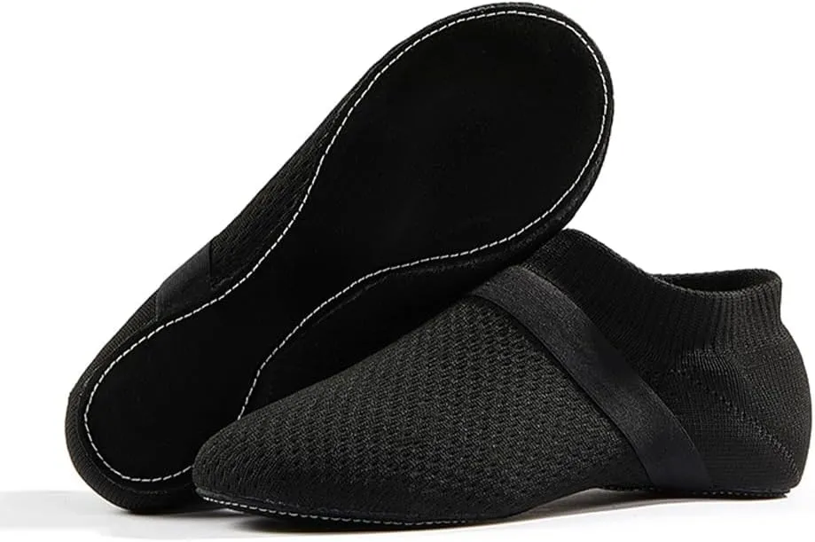 HIPPOSEUS Jazz Shoe Slip-on for Women and Men's Dance Shoes with Suede Sole