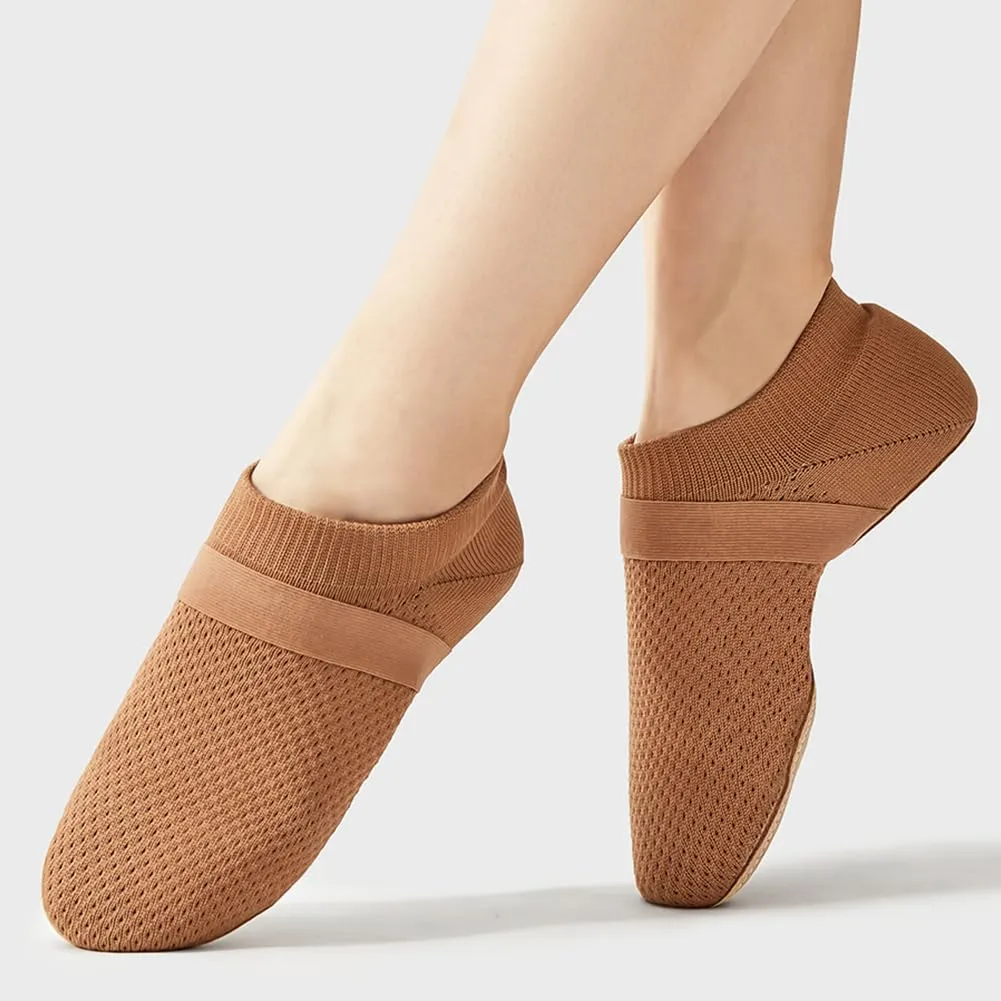 HIPPOSEUS Jazz Shoe Slip-on for Women and Men's Dance Shoes with Suede Sole