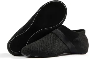 HIPPOSEUS Jazz Shoe Slip-on for Women and Men's Dance Shoes with Suede Sole