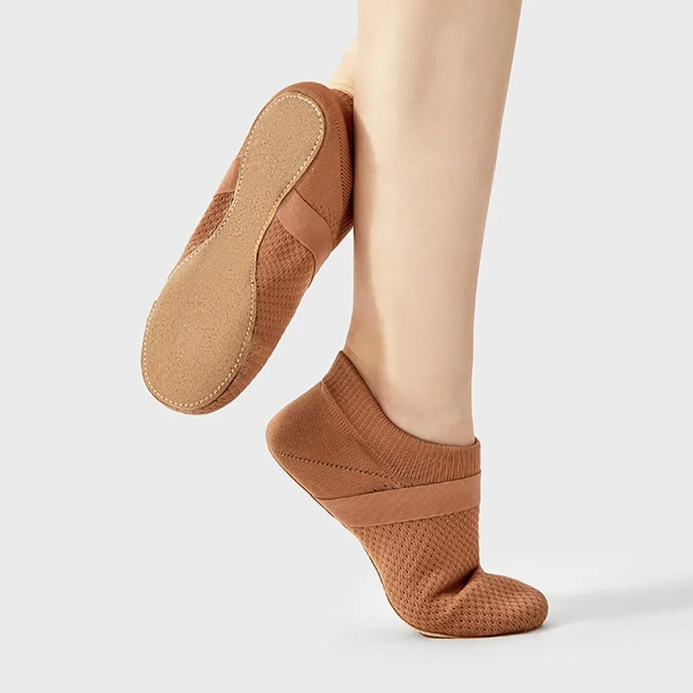 HIPPOSEUS Jazz Shoe Slip-on for Women and Men's Dance Shoes with Suede Sole