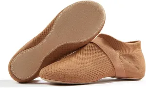 HIPPOSEUS Jazz Shoe Slip-on for Women and Men's Dance Shoes with Suede Sole
