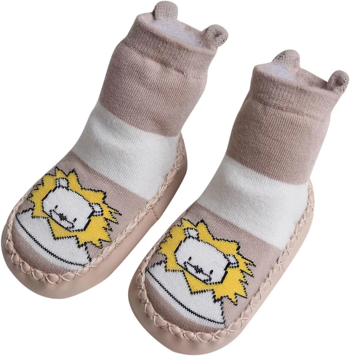 Infant Toddler Shoes Soft Sole Toddler Shoes Cartoon Animal Print Non Slip Breathable Socks Toddler Sandals Size