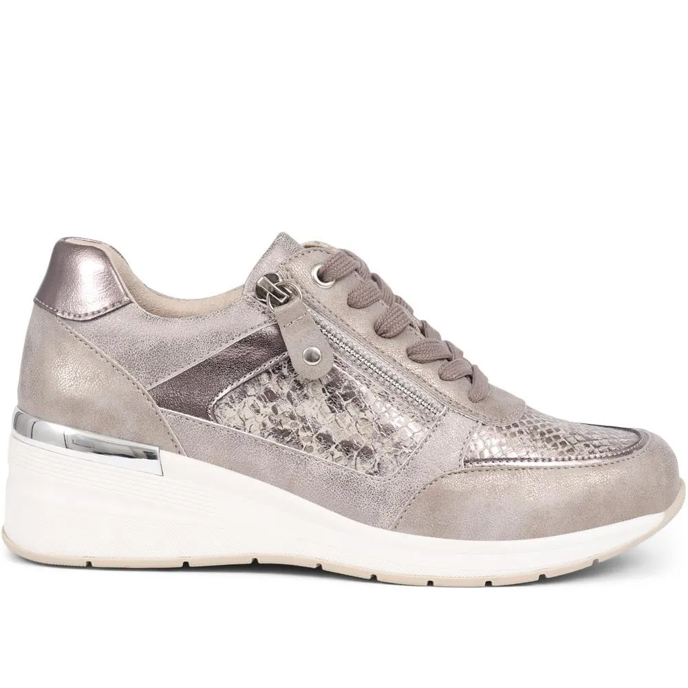 Lace-Up Chunky Trainers - BELWOIL39021 / 325 090