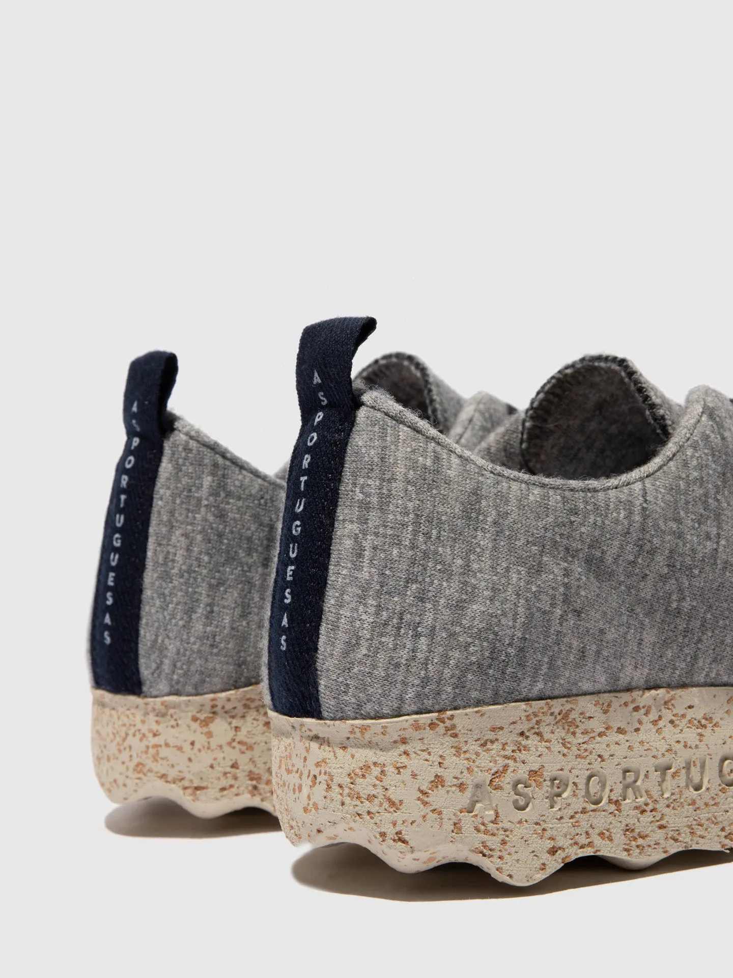 Lace-up Trainers CAMP Grey Merino Wool