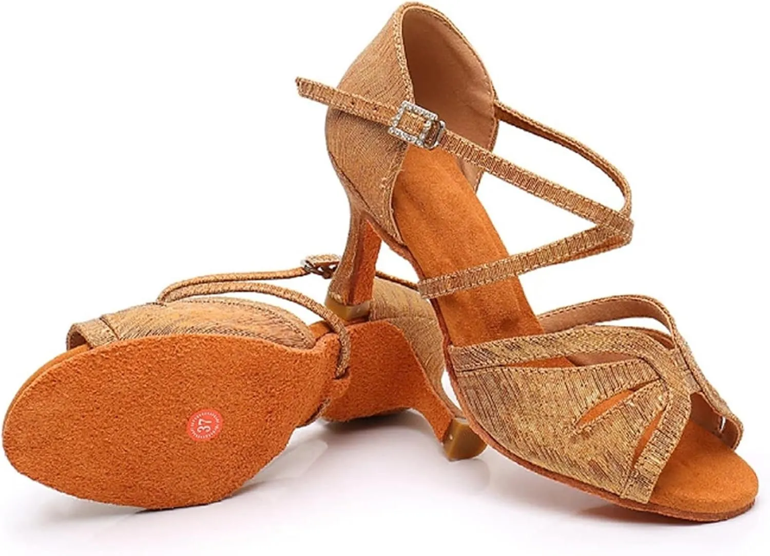Latin-Dance-Shoes For Women Girls Modern Tango Salsa Ballroom Dancing Shoes Jazz Ladies Practice Dance-Shoes Salsa Heeled Sandal