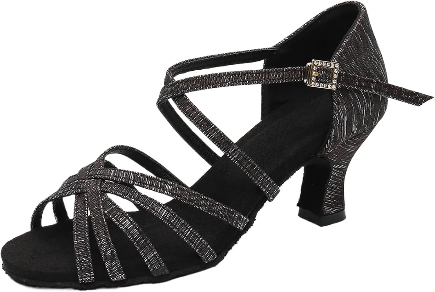 Latin-Dance-Shoes For Women Girls Modern Tango Salsa Ballroom Dancing Shoes Jazz Ladies Practice Dance-Shoes Salsa Heeled Sandal