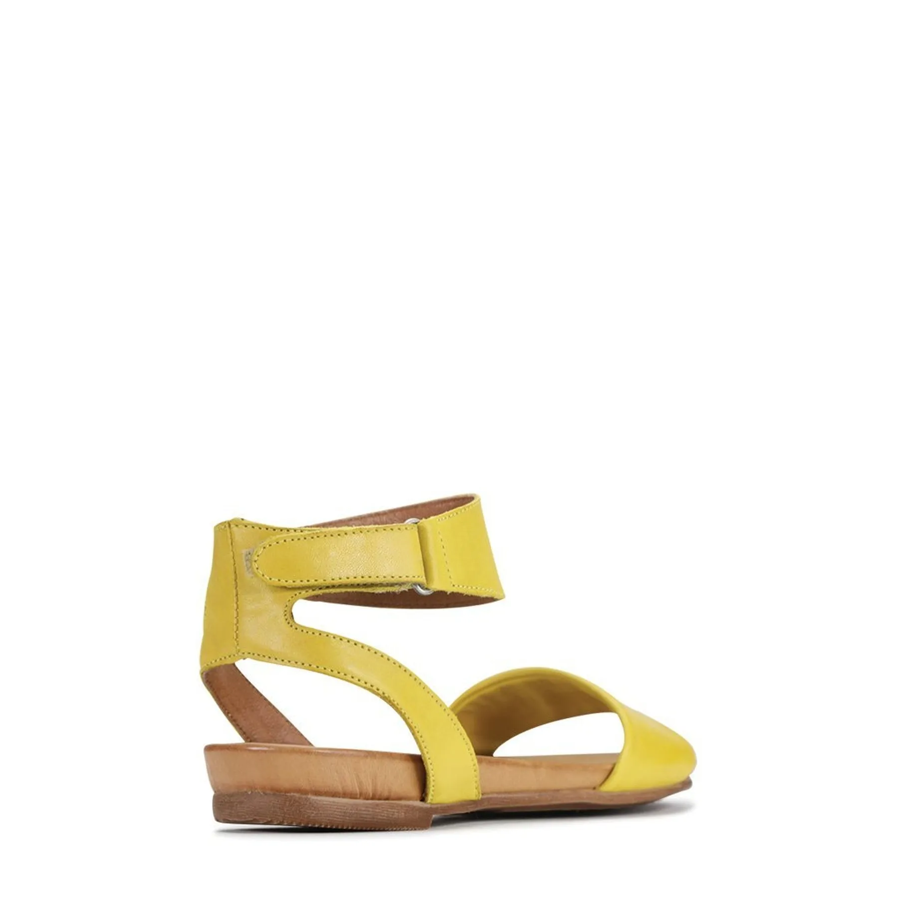 LAUREN LEATHER ANKLE STRAP SANDALS