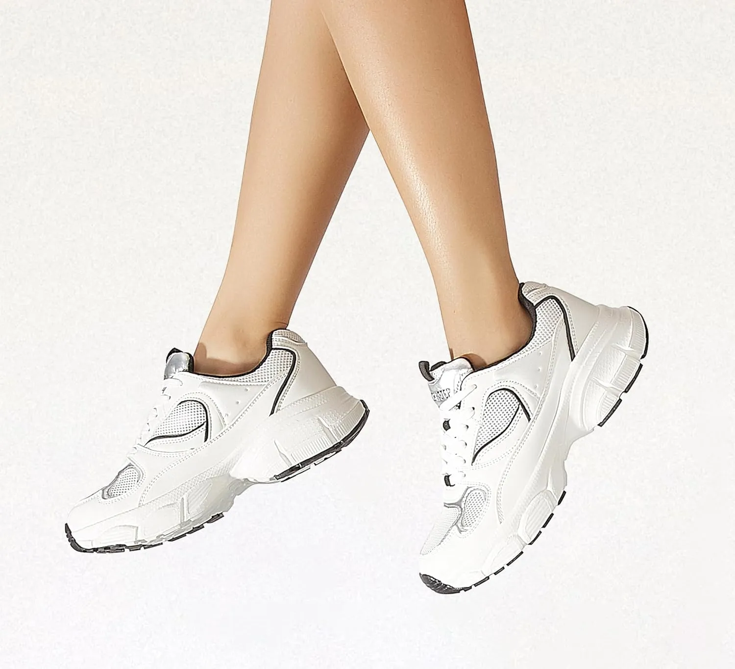 LUCKY STEP Women's Running Shoe Platform Chunky Walking Sneakers Breathable Mesh Comfy Lightweight Fashion Casual Tennis Dad Shoes