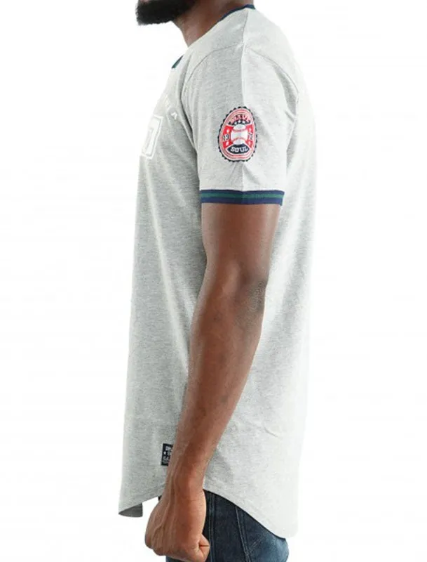Mantle Baseball T-Shirt in Light Grey