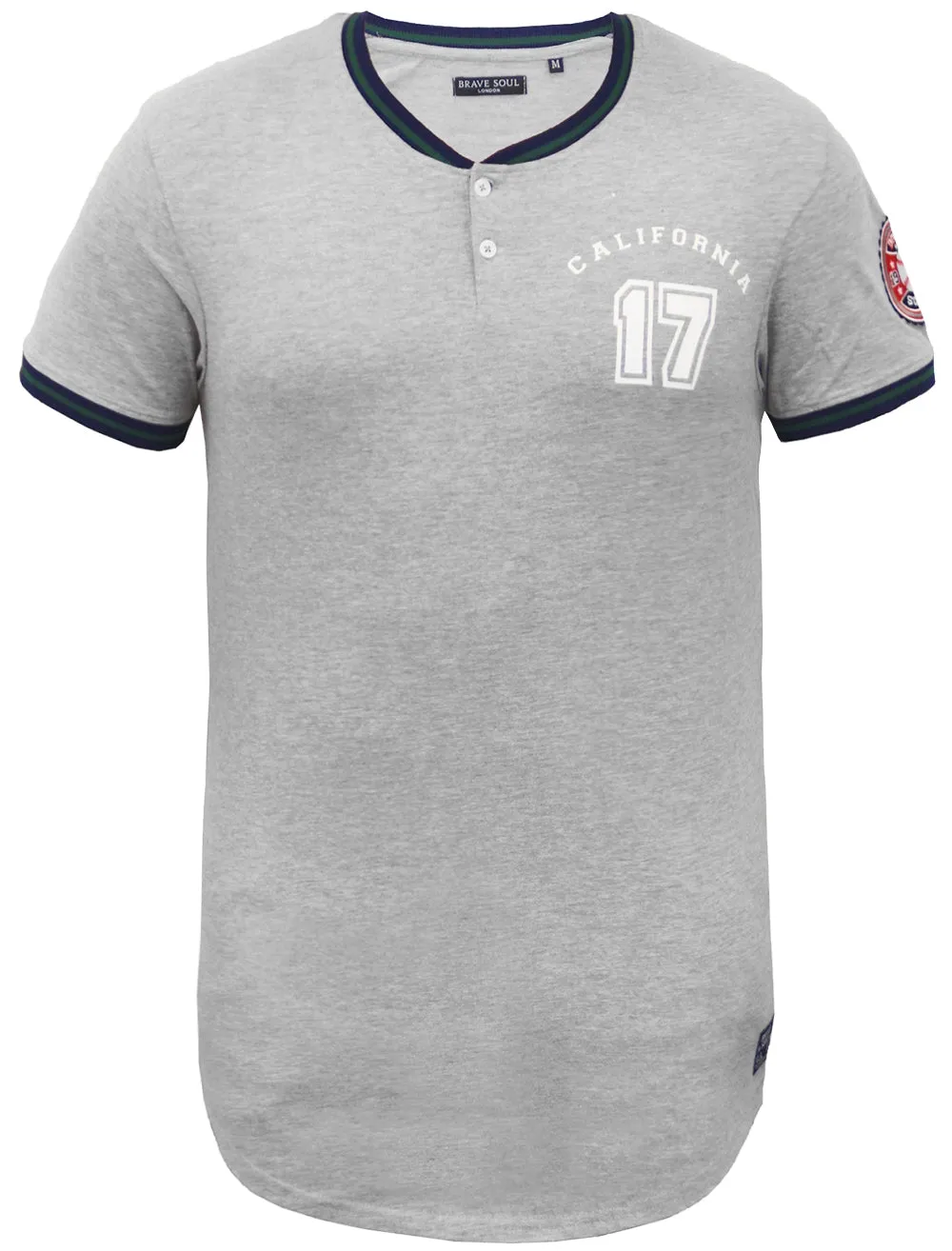 Mantle Baseball T-Shirt in Light Grey