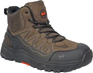 Men's 6" Eric Hi Hiking Work Boot Soft Toe Brown 17 6E US