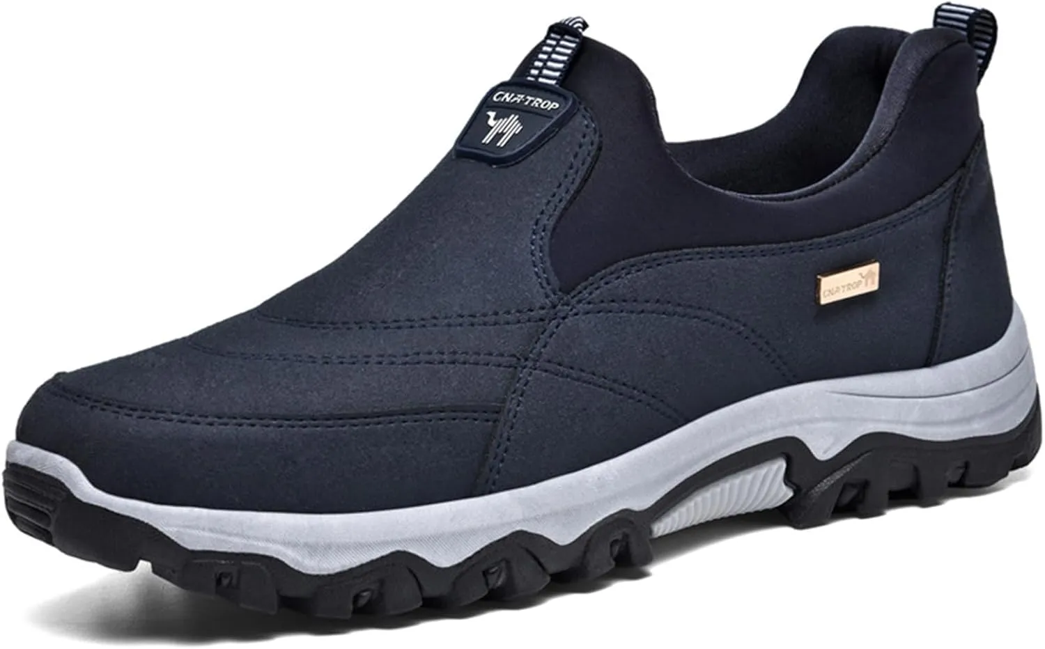 Men's Slip-on Orthopedic Non-Slip Walking Loafers Fashionable Comfort Breathable Arch Support Outdoor Hiking Sneakers Casual Soft Flats Driving Work Shoes
