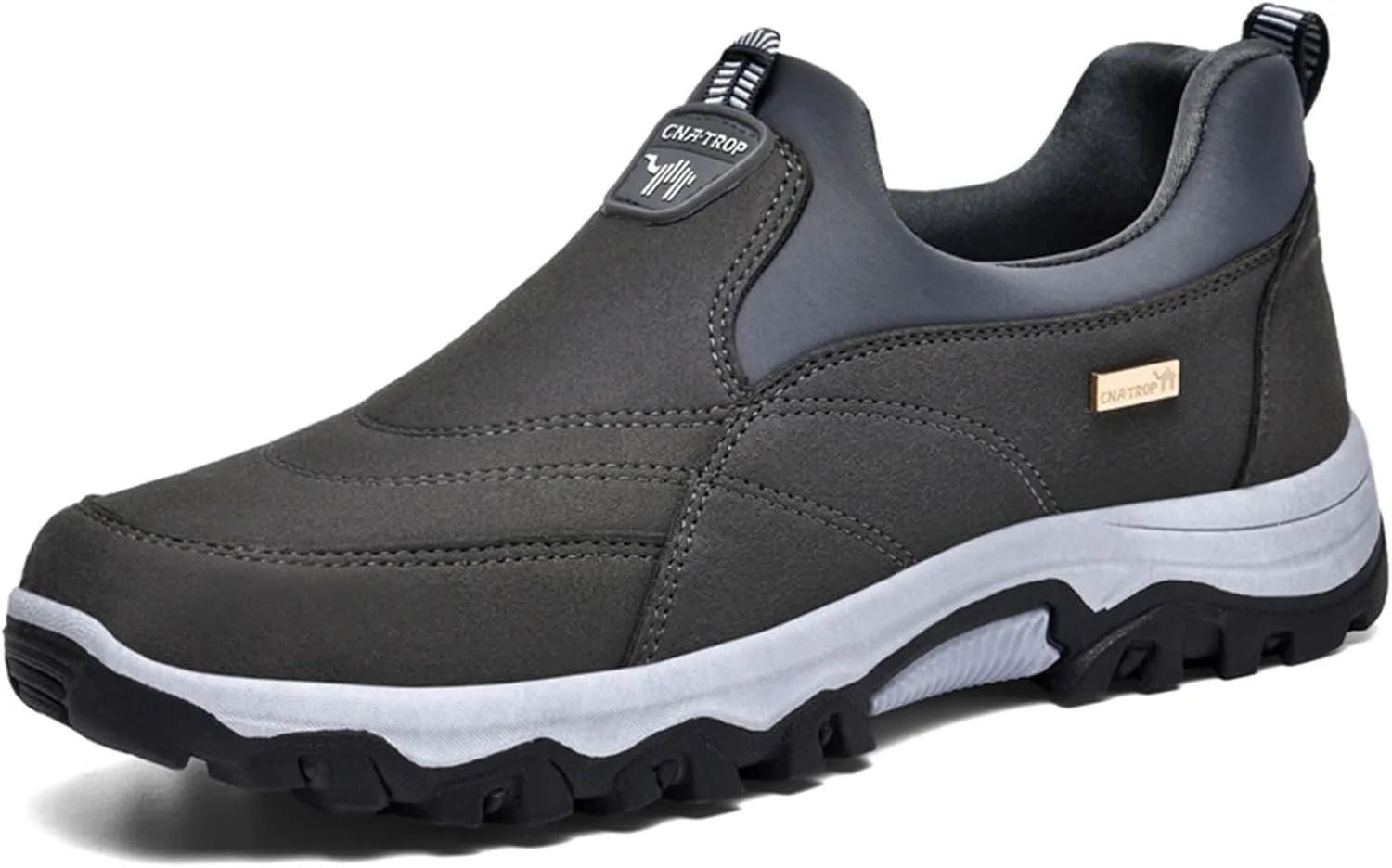 Men's Slip-on Orthopedic Non-Slip Walking Loafers Fashionable Comfort Breathable Arch Support Outdoor Hiking Sneakers Casual Soft Flats Driving Work Shoes