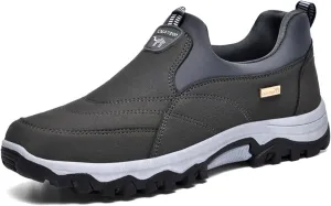 Men's Slip-on Orthopedic Non-Slip Walking Loafers Fashionable Comfort Breathable Arch Support Outdoor Hiking Sneakers Casual Soft Flats Driving Work Shoes