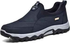 Men's Slip-on Orthopedic Non-Slip Walking Loafers Fashionable Comfort Breathable Arch Support Outdoor Hiking Sneakers Casual Soft Flats Driving Work Shoes