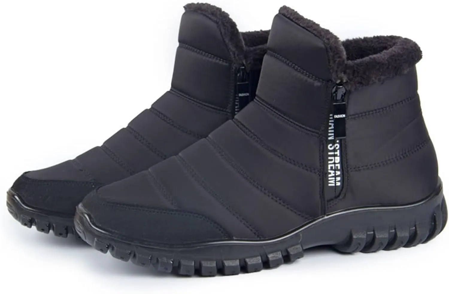 Mens Winter Snow Boots, Waterproof Boots Warm Duck Shoes Lightweight Hiking Boot Work Boots for Women
