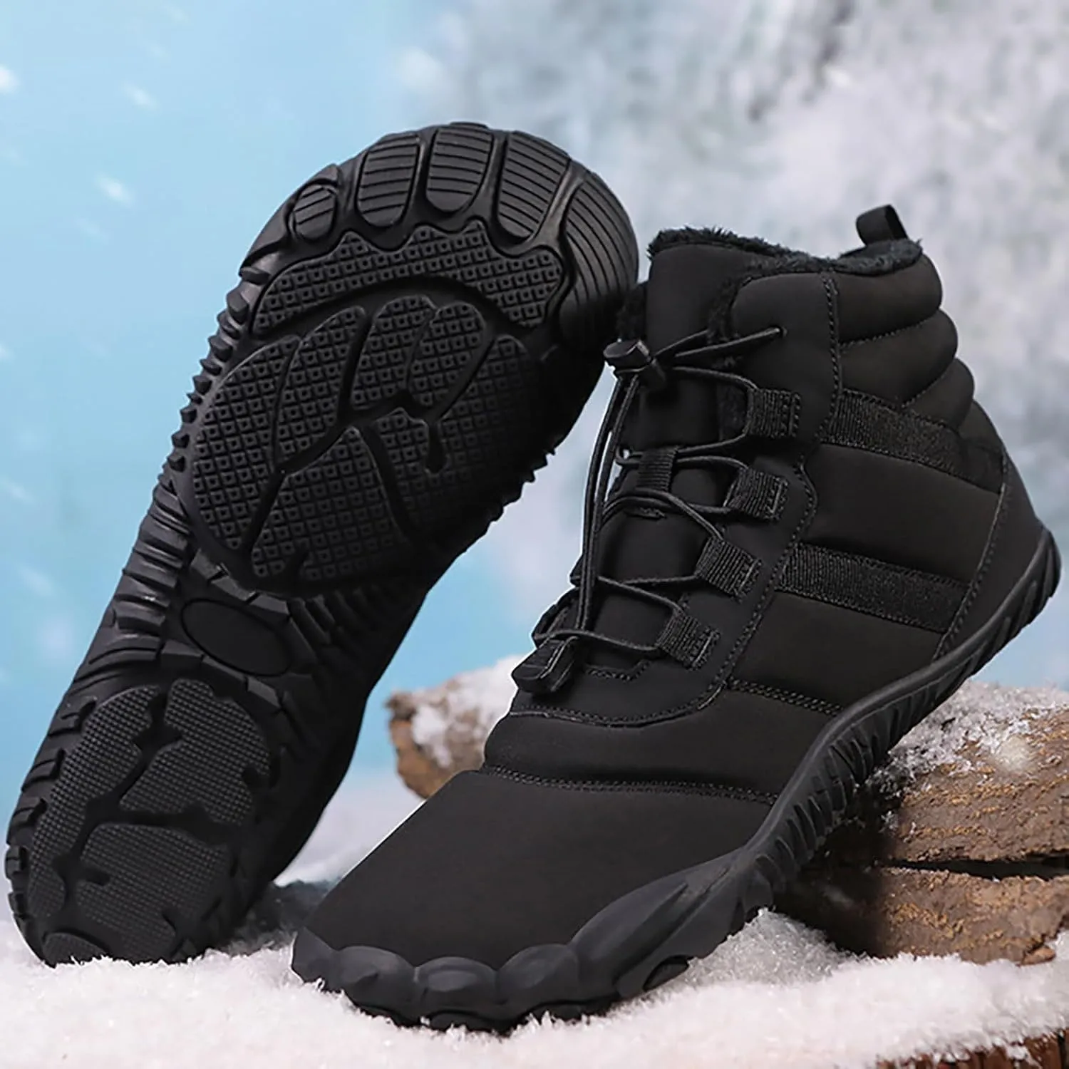 Men's Work Boots Soft Toe Hiking Sneakers Boot with Comfort Womens Workout Shoes Waterproof Wide Outdoor Shoes Slip on Loafers Hike Grounded Footwear