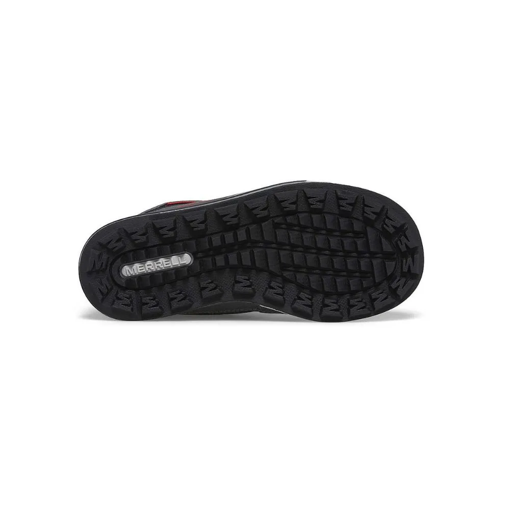 Merrell Snow Bank, Grey/Black/Red  - Kids Snow Boots