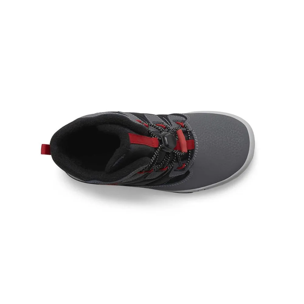 Merrell Snow Bank, Grey/Black/Red  - Kids Snow Boots
